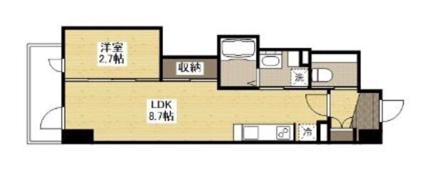 月光舟入川口町の物件間取画像